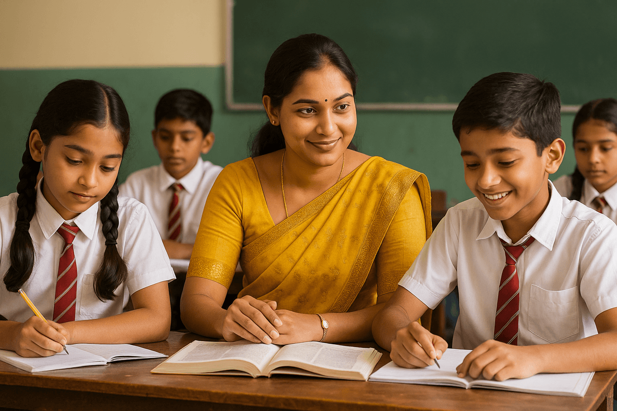 Students learning at Bright Tutorials, the best coaching class in Nasik